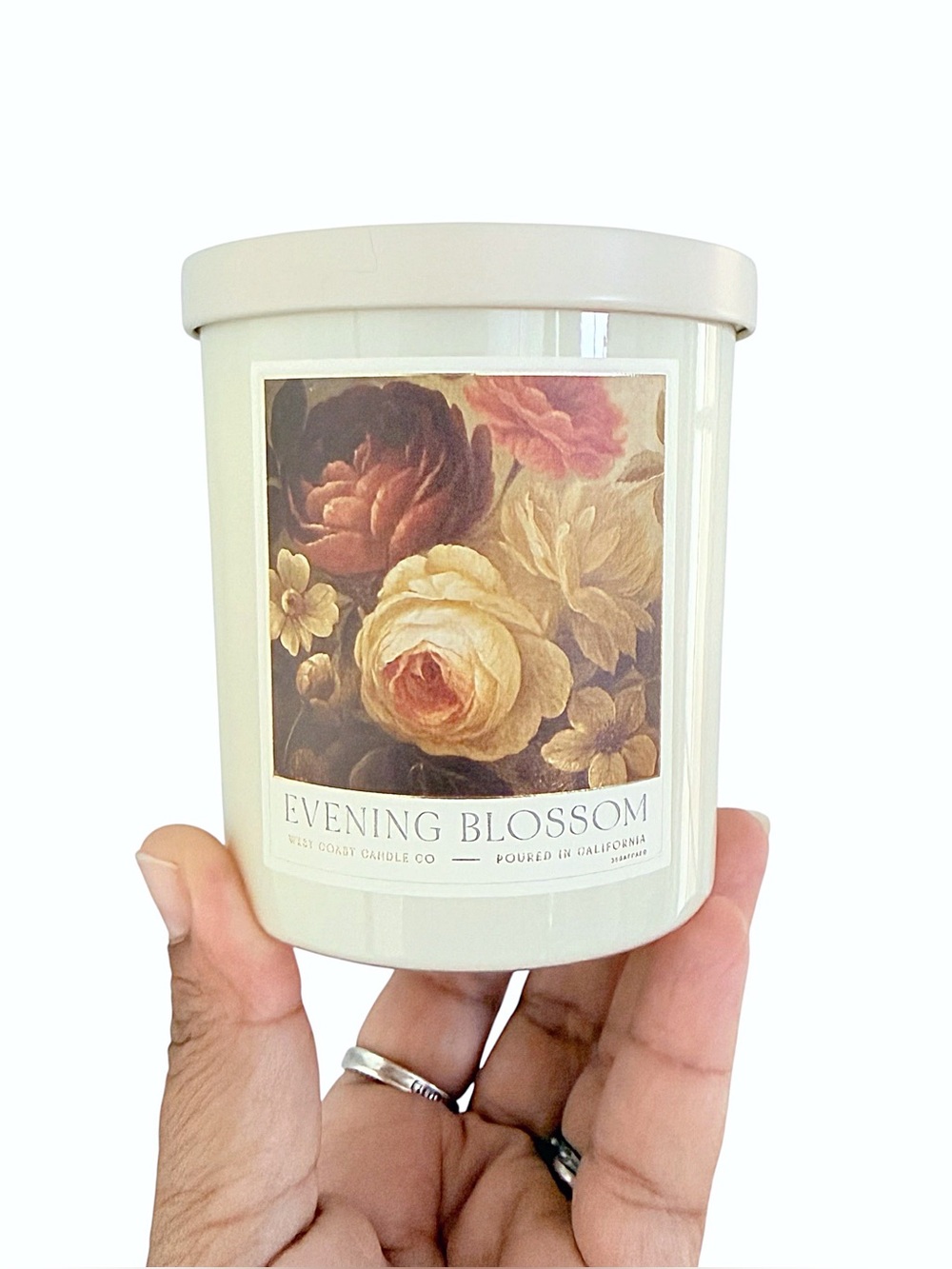 Leoben Company Evening Blossom Scented Candle - Cream